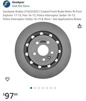 FRONT BRAKE ROTOR (OPEN BOX, NEW)