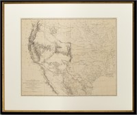 Siebert Map of the United States Engraving