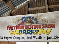 Forth Worth Stock Show Rodeo Banner & Buttons Pins