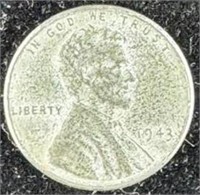 1943 Lincoln Wheat Penny - Steel Penny