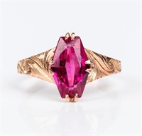 Jewelry 14k Yellow Gold Ruby Ring