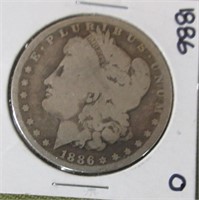 1886 O Morgan Silver $
