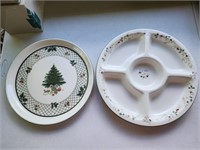 Pair of Holiday Serving Trays