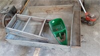 2' Step Ladder, Hand Seeder, Stainless Box 36" x 3