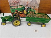 Foxfire Farm J. Deere "B" tractor & wagon