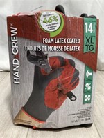 Hand Crew Foam Latex Coated Gloves Xl (some Pre