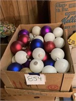 Box  lot of Christmas balls