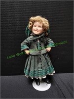 10" Shirley Temple The Little Rebel Porcelain Doll