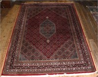 Indian wool hand woven 13'x9.9'  Bidjar style rug