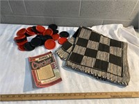 Checkers rug game