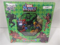 Marvel heroes puzzle book new 5 total puzzles