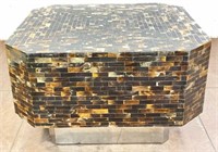 Faux Tortoise Shell Tessellated Coffee Table