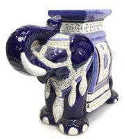 Asian Style Ceramic Elephant Planter Stand