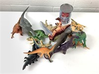 Figurines en plastique de dinosaures