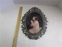 Vintage Cameo style praying child picture in