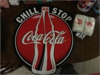 Coca-Cola Napkins & Advertising Sign