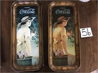 Two Coca-Cola Serving Trays