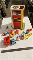 Vintage play school rescue center with toys.