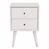 Modern 2 Drawer Nightstand