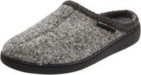Grey and Black Slippers with Rubber Bottom