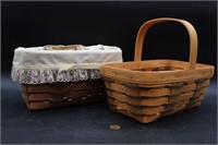 2 Longaberger Wall Caddy & "Chore" Baskets