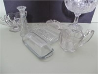 Lot of  7 Cut Glass items