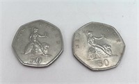 1969 New Pence coins
