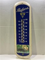 PACKARD MOTOR CARS METAL THERMOMETER 27 X 8 1/4