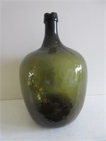 Antique Green Glass Wine Jug