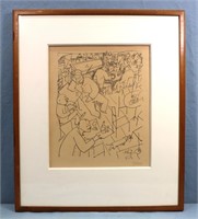 GROSZ, George "Joint" Lithograph