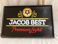 1982 Jacob’s Best Light Beer Light, Working,
