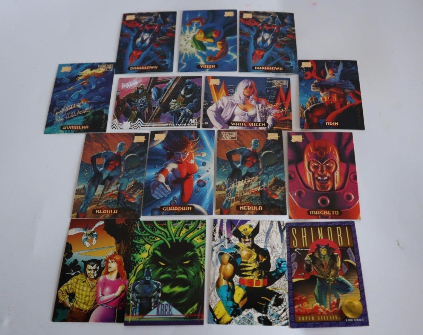 Marvel Masterpieces Gold Foil Signature Cards
