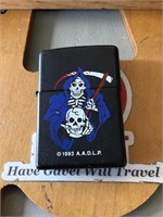 Zippo lighter with skull
