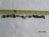 Turquoise 12 Pieces Different Shapes & Sizes