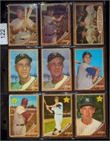 (9) 1962 Topps BB Cards w/ #482 Sam Mele