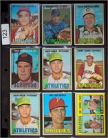 (9) 1967 Topps BB Cards w/ #33 Sal Bando RC