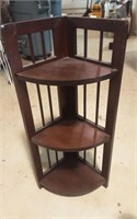 Folding Wood Corner Plant Stand