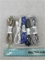 NEW Lot of 6- 6ft Android Charging Cable