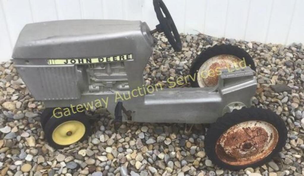 Cast John Deere Tractor Missing Seat -Yard Decor