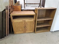 Oak Cabinet, Bookcase, Daybed