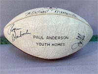 Roger Staubach signed vintage football