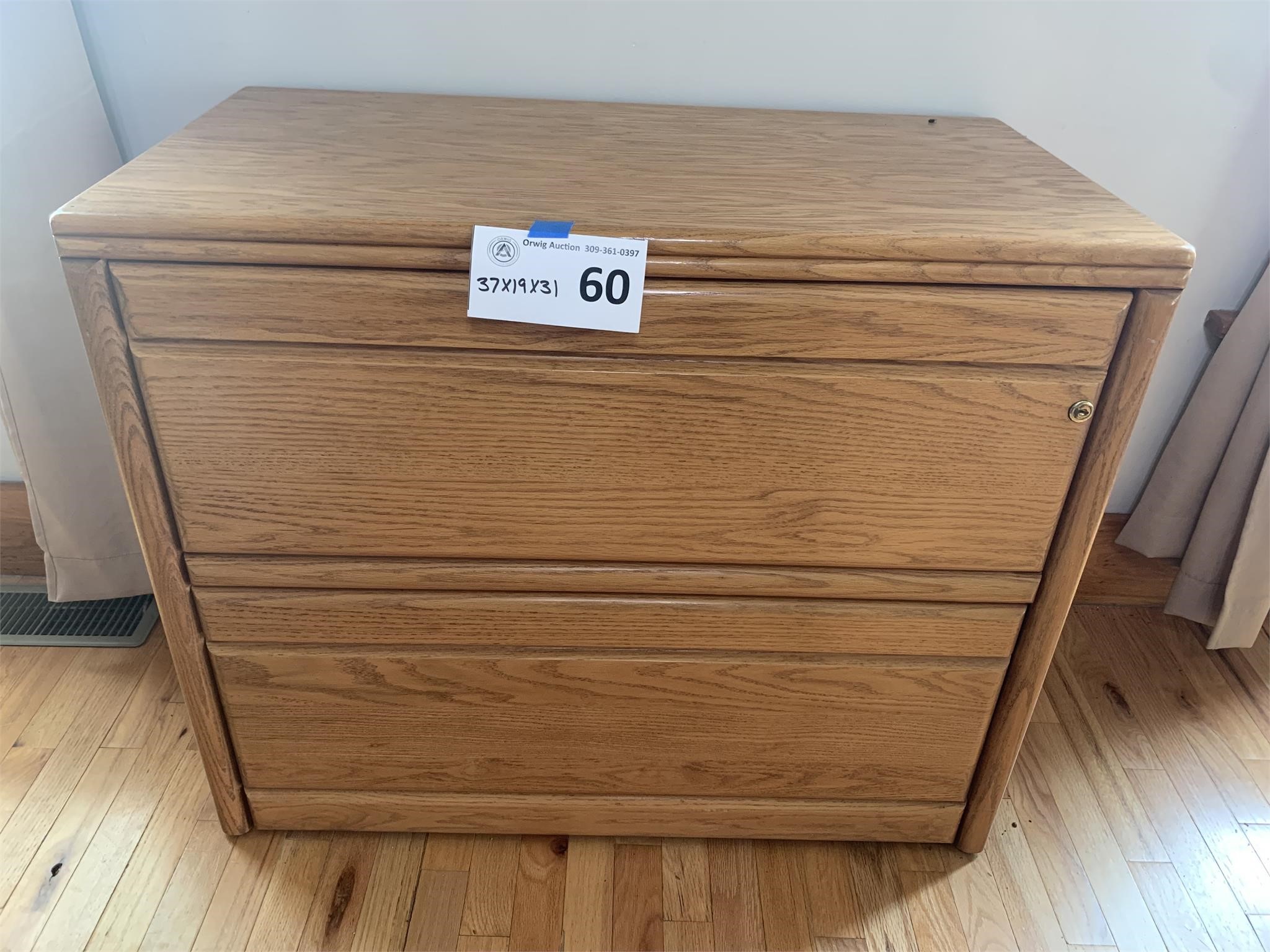 Lateral Wood File Cabinet 37x19x31