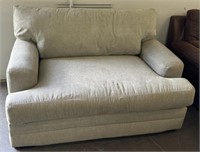 Grey Love Seat / Oversized Chair