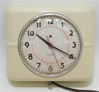 Old Retro Westclox Electric Kitchen Wall Clock -