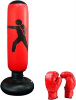 As Is- XINNI 63 Inch Inflatable Boxing Bag