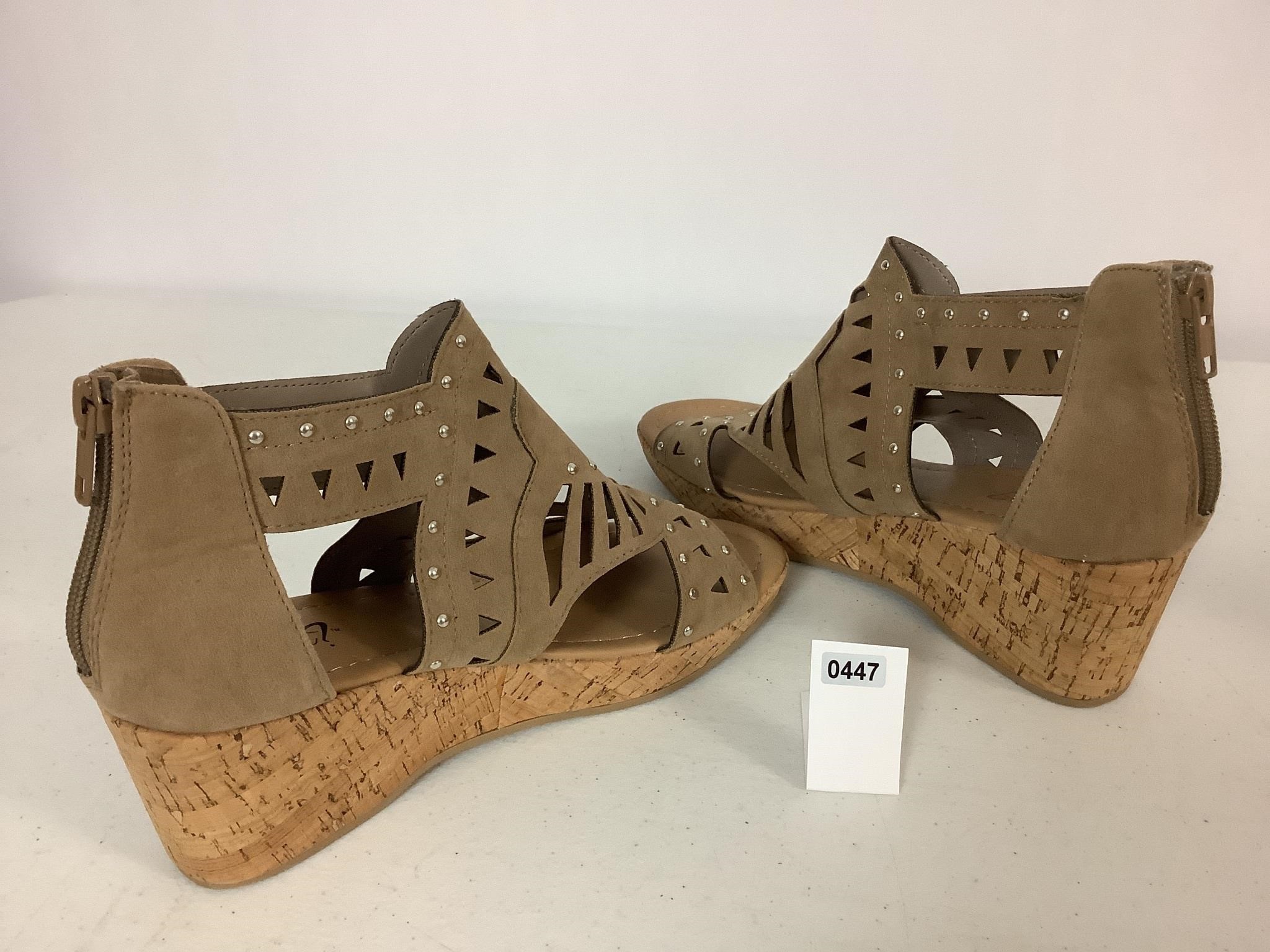 Y NOT? SANDALS W/CORK WEDGE