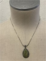 Sterling Necklace with Solvar Irish Pendant