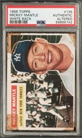 1956 Topps Baseball Mickey Mantle #135   PSA