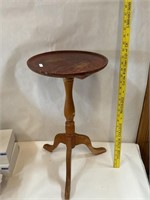 Vintage Cherry Wood Top Plant Stand