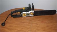 Yardworks electric chainsaw 33.5 in by 9 in by 9